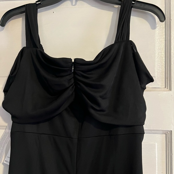 NWT black formal dress w/ some sheer swing side overlay on chest. Zip closure - Picture 6 of 7